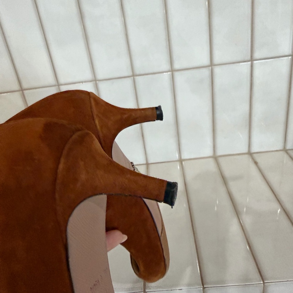 Prada Brown Suede kitten Heels - Picture 8 of 8